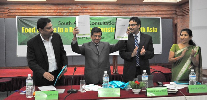 South Asian Consultation on “Food Justice in a Resource Constrained South Asia”