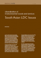 Liberalization of Environmental Goods and Services South Asian LDC Issues